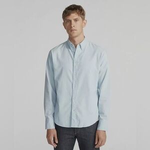 RAG & BONE Fit 2 Tomlin Linen Shirt In Powder Blue Size: XS or S, Retail $225